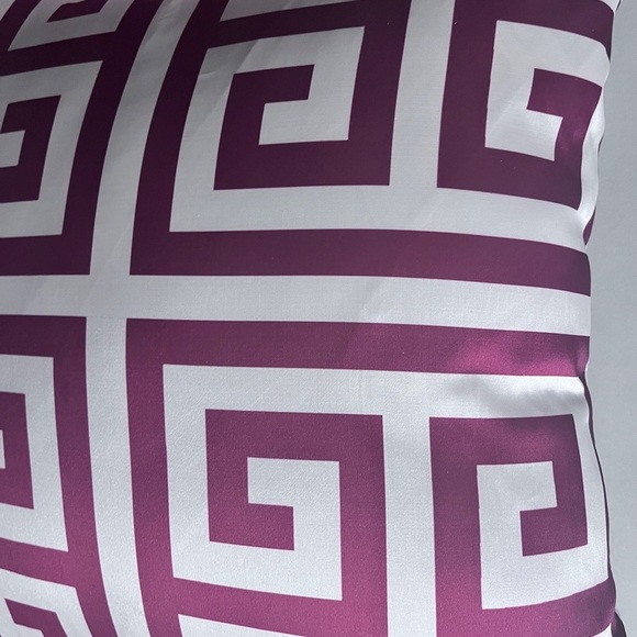 Red Stripped Decorative Throw Pillows Set of 2 - Picture 7 of 11